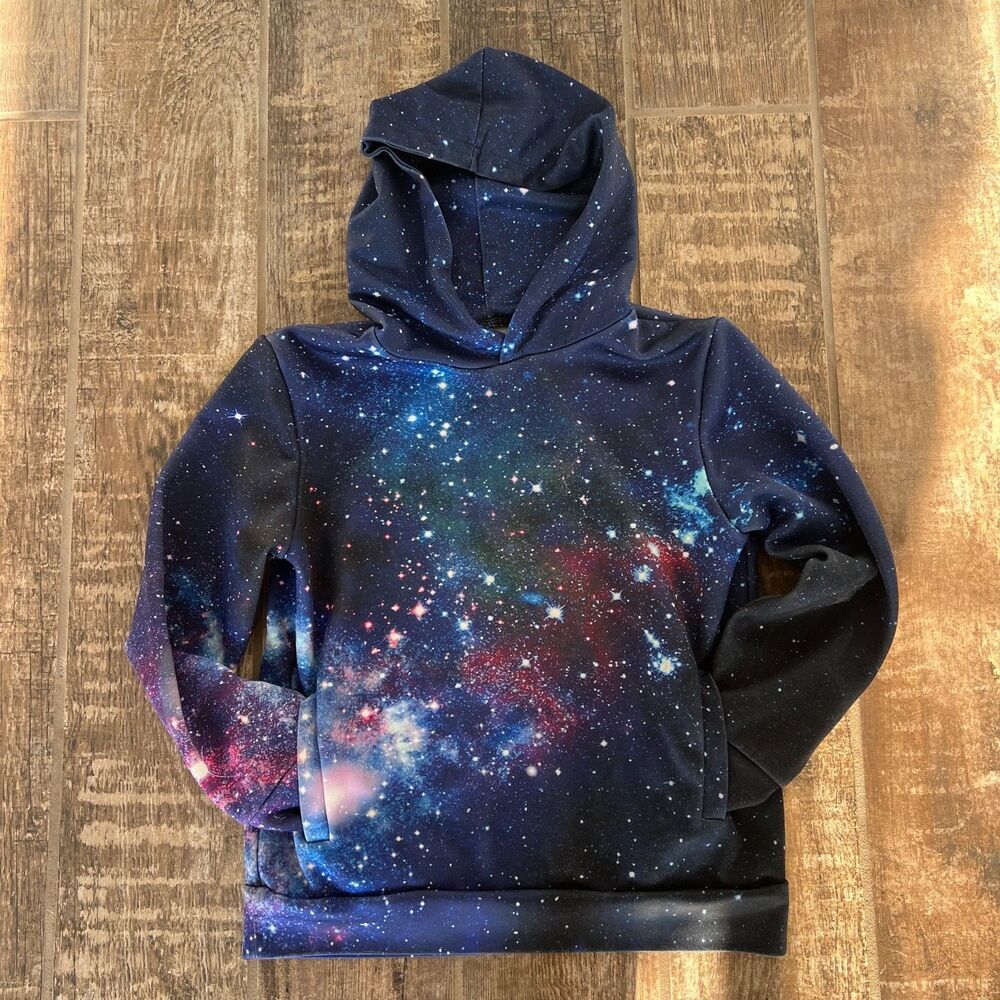 Galaxy Space HoodieUnisex Kids Small